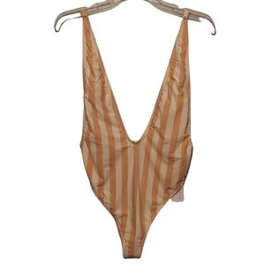 New with Tags Dippin' Daisy's High-Cut Deep-V One-Piece Swimsuit